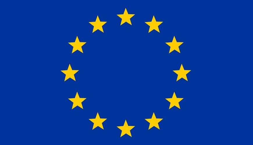 Blue flag with yellow stars